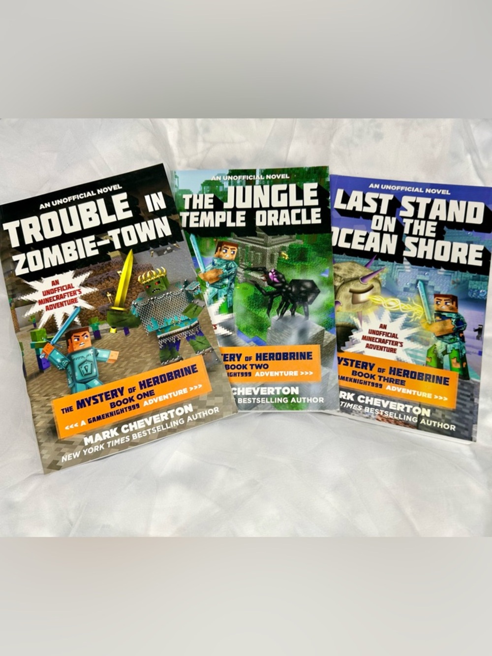 Minecraft Chapter Book Triology Set